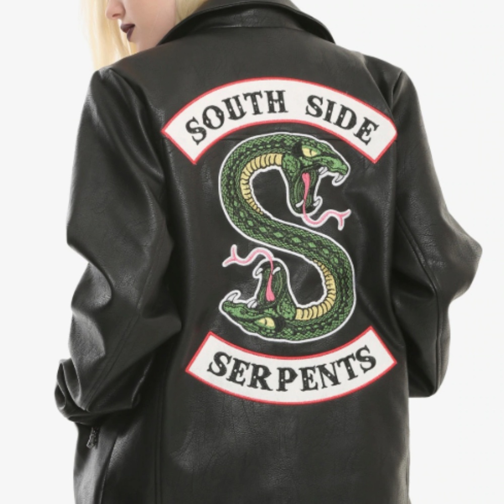Halloween Women Serpents REAL Leather Jacket